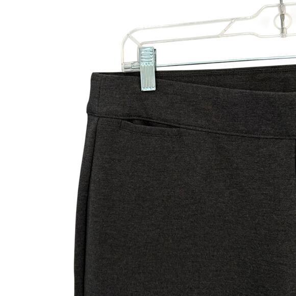 NWT Soft Surroundings SoftEssential Ponte Leggings Charcoal Heather Gray Size L - Picture 7 of 11